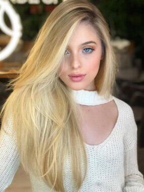 NWT Light Strawberry Blonde Long Straight Hair Topper Wig (blends to your hair)